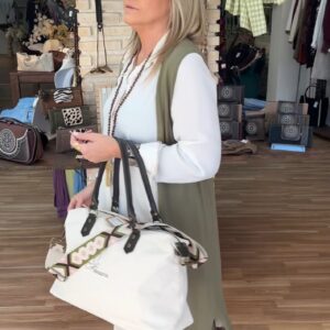 Chaleco largo fluido Monarca – Verde oliva